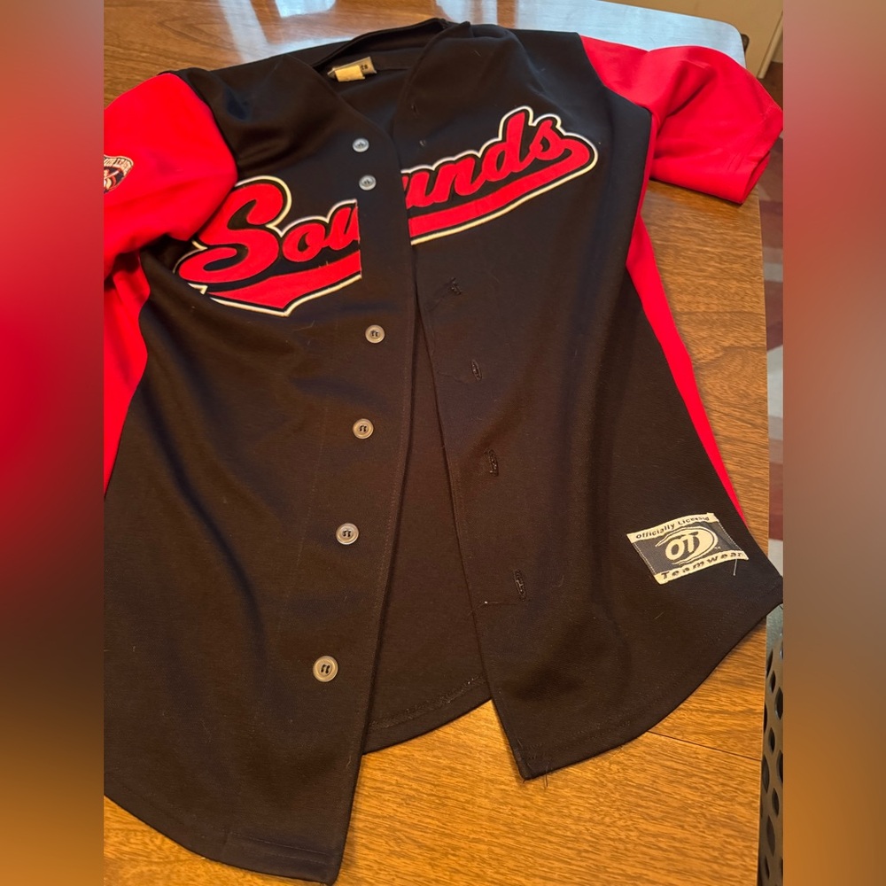 Vintage Nashville Sounds Baseball Jersey - Black and Red